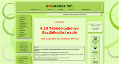 Desktop Screenshot of bogarasikft.hu